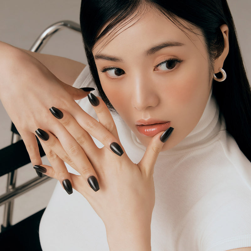[COLOUR SERIES] MAGIC PRESS NAIL - CLEAR BLACK
