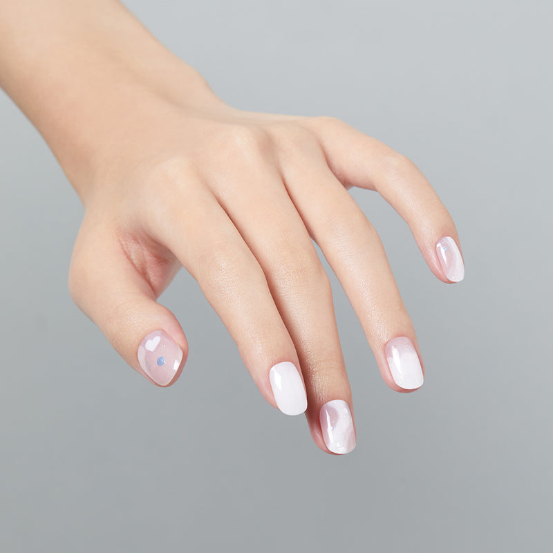 [HAPPY SNOW] GLOW GEL NAIL – WHITE SHINE