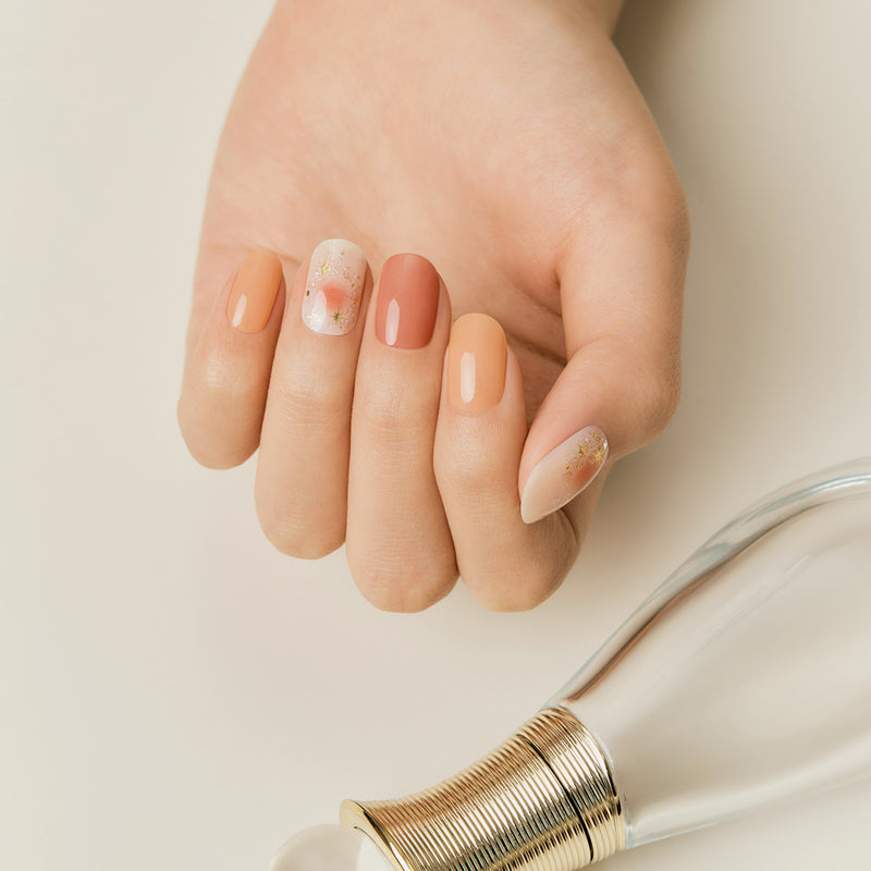 [DOUBLE SHOT] GLOW GEL NAIL – PEACH CHEEK