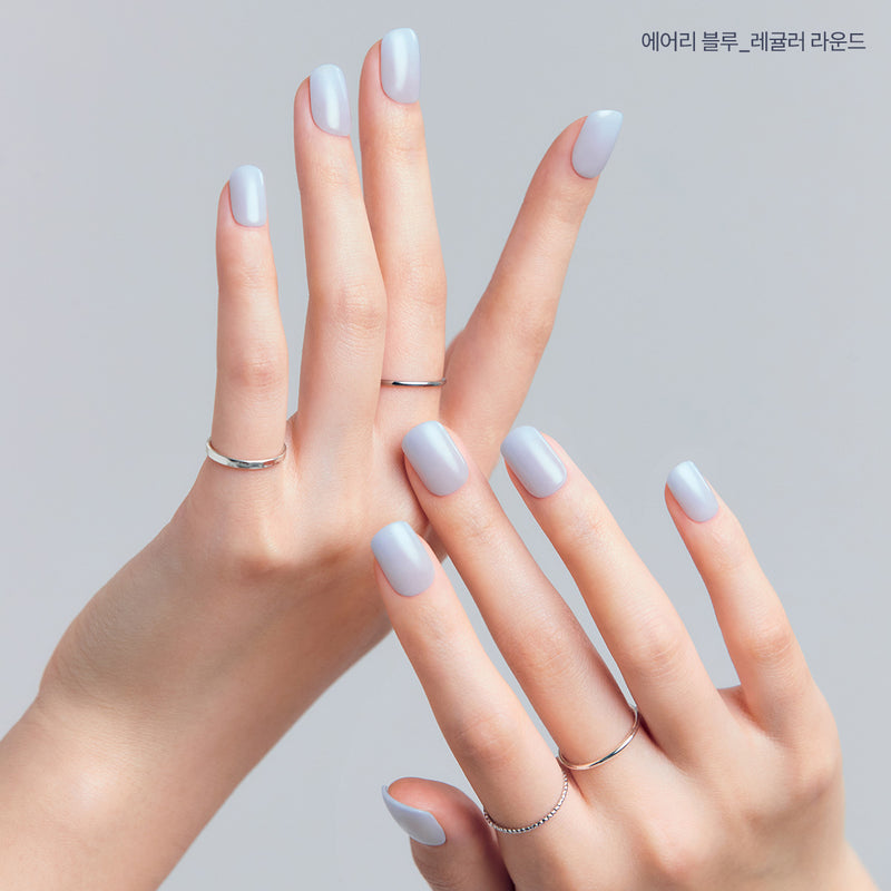 [AIRY] MAGIC PRESS NAIL - AIRY BLUE (REGULAR ROUND)
