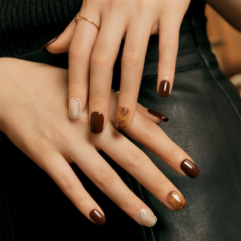 [SMOKY ESPRESSO] MAGIC PRESS NAIL - DEEP ESPRESSO