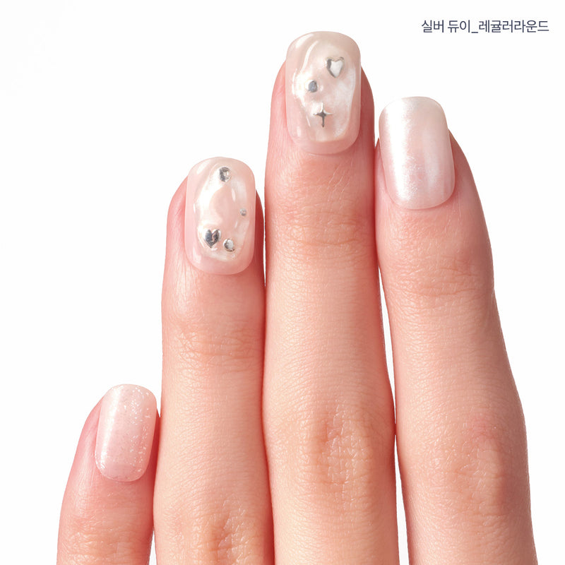 [BLUSHING] MAGIC PRESS NAIL -  SILVER DEWY
