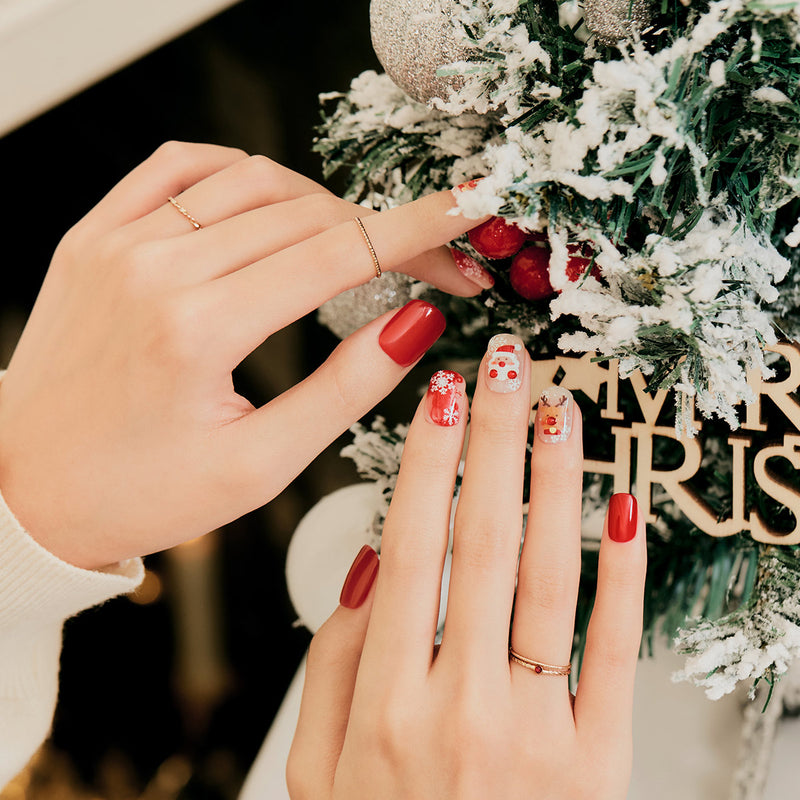 [LITTLE CHRISTMAS] MAGIC PRESS NAIL - HAPPY CHRISTMAS