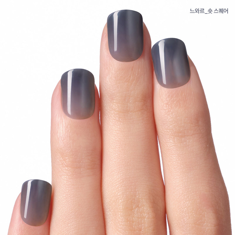 [AIRY] MAGIC PRESS NAIL - NOIR (SHORT SQUARE)