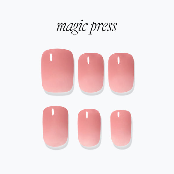 [AIRY] MAGIC PRESS NAIL - ROSY (REGULAR ROUND)