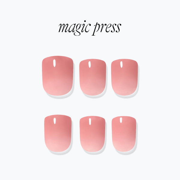[AIRY] MAGIC PRESS NAIL - ROSY (SHORT SQUARE)