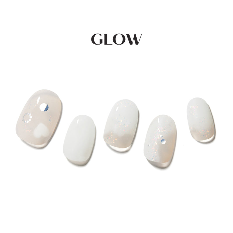 [HAPPY SNOW] GLOW GEL NAIL – WHITE SHINE