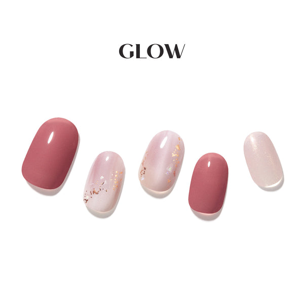 [DOUBLE SHOT] GLOW GEL NAIL – RUSTY ROSE