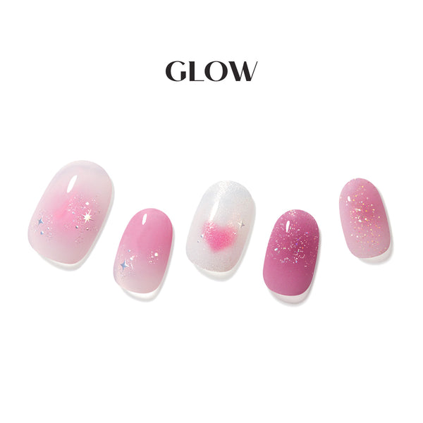 [LOVE ME] GLOW GEL NAIL – LOVE SPARKLE