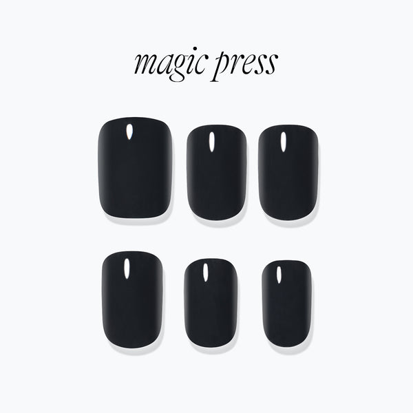 [AIRY] MAGIC PRESS NAIL - STEADY BLACK