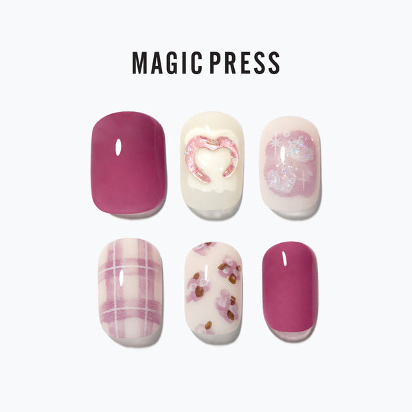 [ROMANTIC ACOUSTIC] MAGIC PRESS NAIL - VINTAGE COTTON