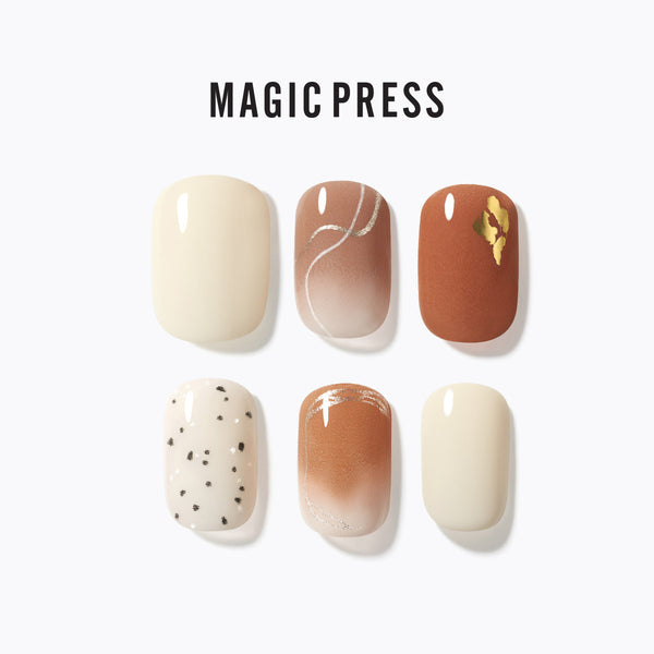 [SMOKY ESPRESSO] MAGIC PRESS NAIL - CAFETERIA