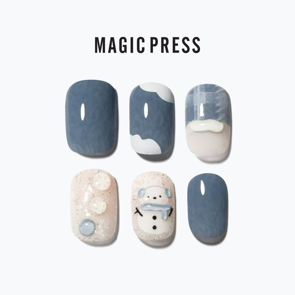 [MELLOW SNOW] MAGIC PRESS NAIL - MELLOW SNOW