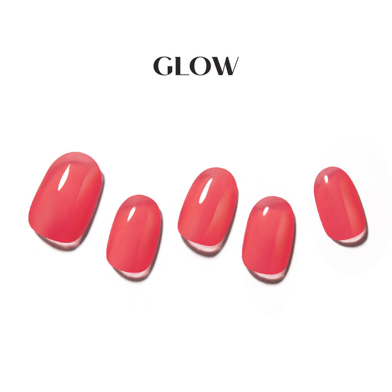 [COLOUR RANGE] GLOW GEL NAIL – JUICY RED