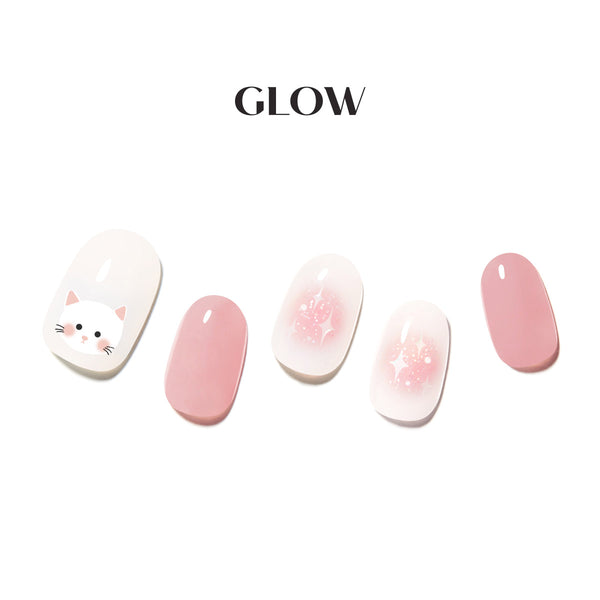 [LOVELY CAT] GLOW GEL NAIL – SHY MEOW