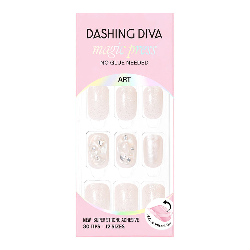 [BLUSHING] MAGIC PRESS NAIL -  SILVER DEWY