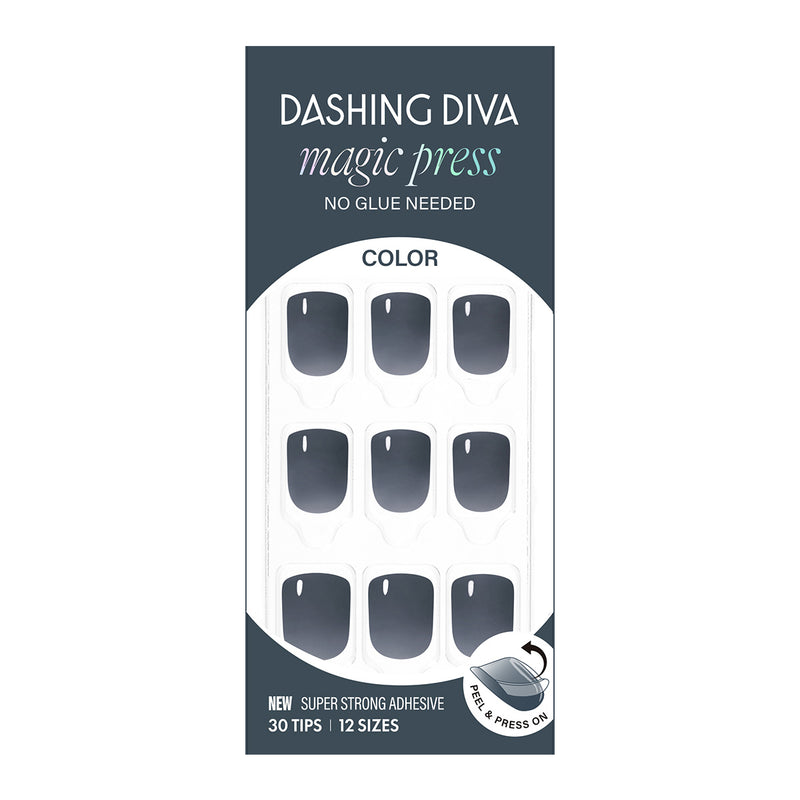 [AIRY] MAGIC PRESS NAIL - NOIR (SHORT SQUARE)