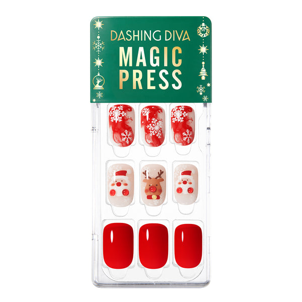 [LITTLE CHRISTMAS] MAGIC PRESS NAIL - HAPPY CHRISTMAS