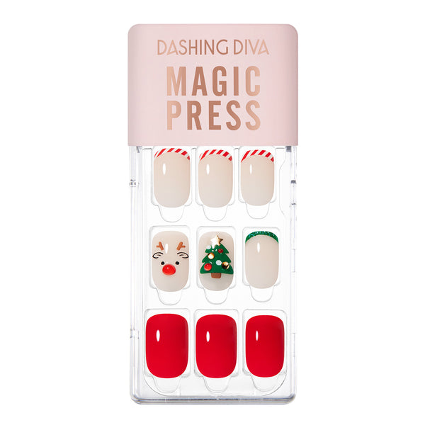 [LITTLE CHRISTMAS] MAGIC PRESS NAIL - MERRY RUDOLPH