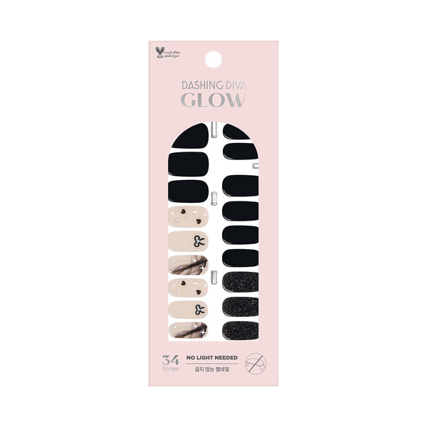 [HAPPY SNOW] GLOW GEL NAIL – KITSCH BLACK