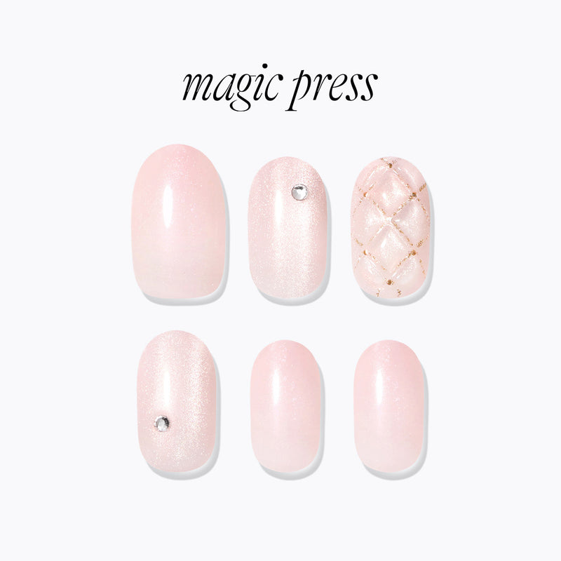 [CANDLELIGHT] MAGIC PRESS NAIL - GLOSSY QUILTING