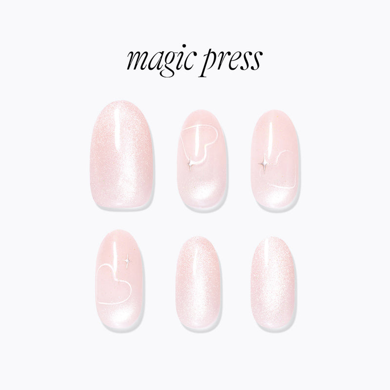 [BLUSHING] MAGIC PRESS NAIL - BLUSHING HEART