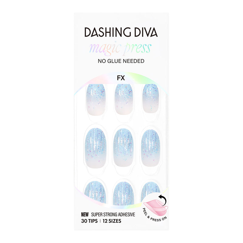 [GLASSY] MAGIC PRESS NAIL - GLORY BLUE