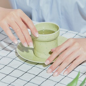 [FLOWER GARDEN] MAGIC PRESS NAIL - SILVER FLOWER