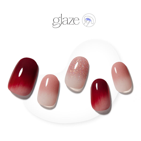 [SPARKLING WINE] GLAZE GEL NAIL – MAUVE BURGUNDY