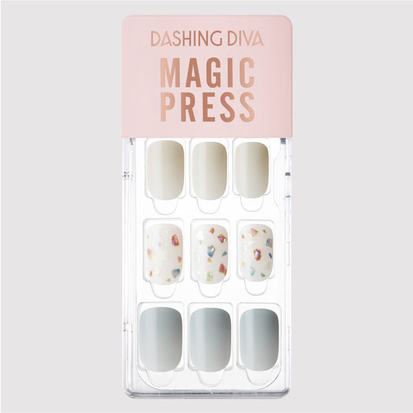 [TWEED & TERRAZZO] MAGIC PRESS NAIL - MINT TERRAZZO