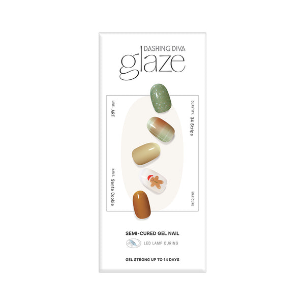 [HOLIDAY MOOD] GLAZE GEL NAIL – SANTA COOKIE