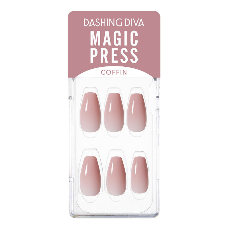 [COLOUR SERIES] MAGIC PRESS NAIL - PINK BLUSH (COFFIN)