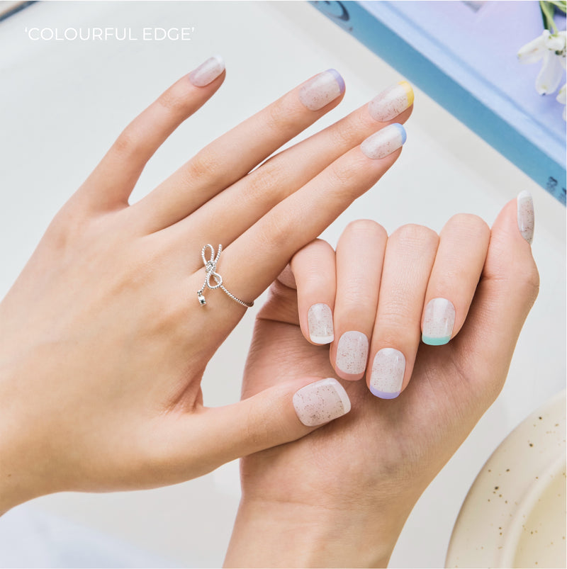 [ART GALLERY] MAGIC PRESS NAIL - COLOURFUL EDGE