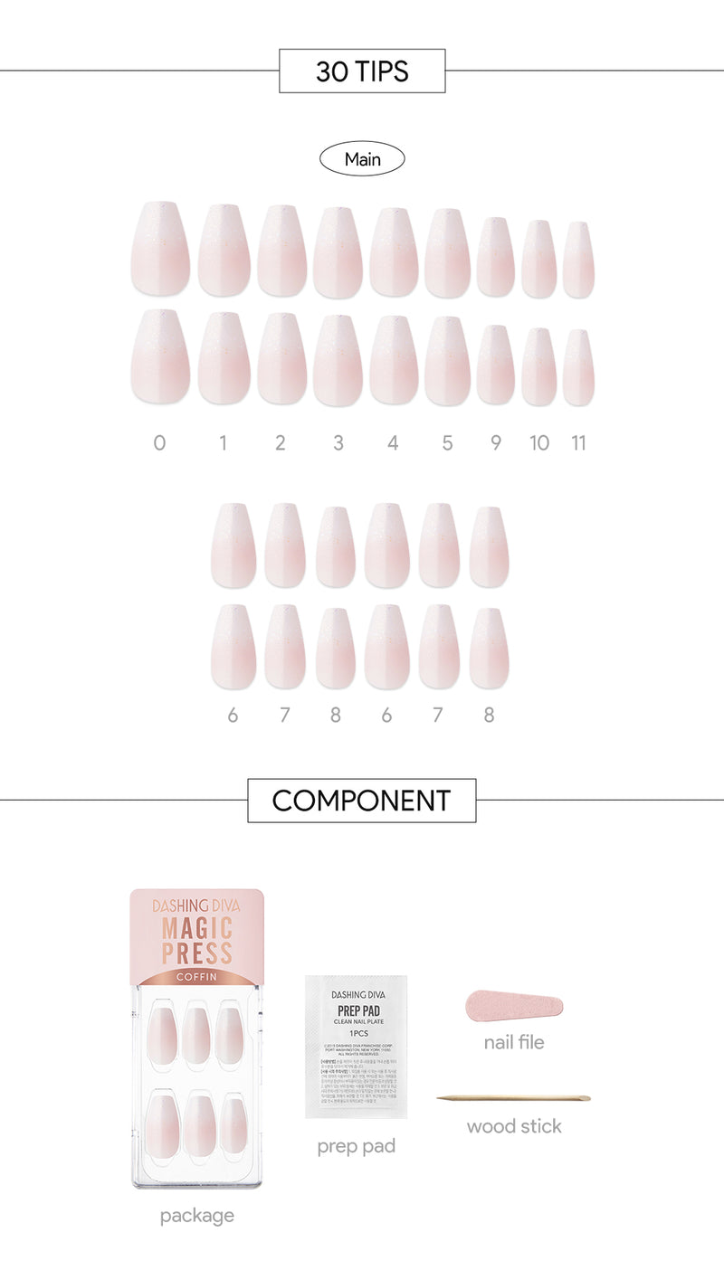[PURE HEART] MAGIC PRESS NAIL - PURE DAY