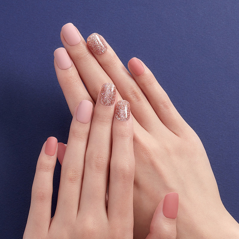 [ROYAL PALACE] MAGIC PRESS NAIL - DAZZLING ROSE GOLD