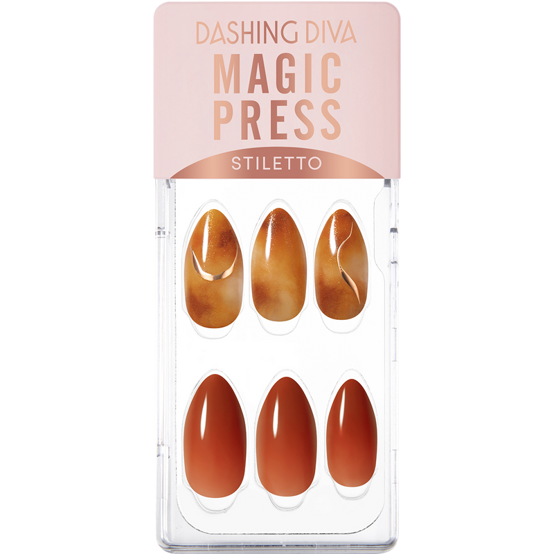 [GEMSTONE] MAGIC PRESS NAIL - BROWN AMBER
