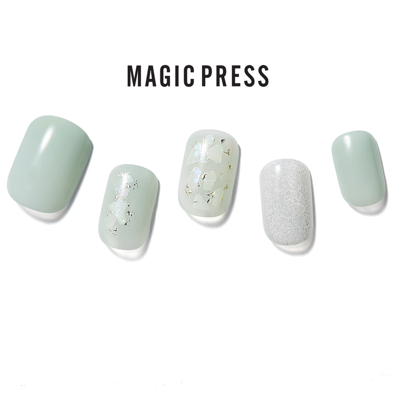 [JADE FLOWER] MAGIC PRESS NAIL - JADE FLOWER