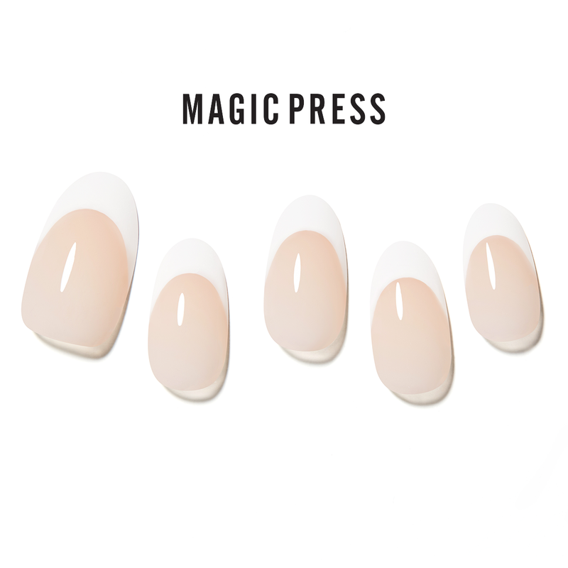 [BRICK ROSE] MAGIC PRESS NAIL - CLEAR FRENCH