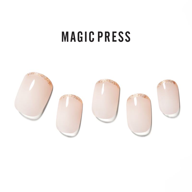 [SWEET BLOOM] MAGIC PRESS NAIL - GOLD THIN FRENCH