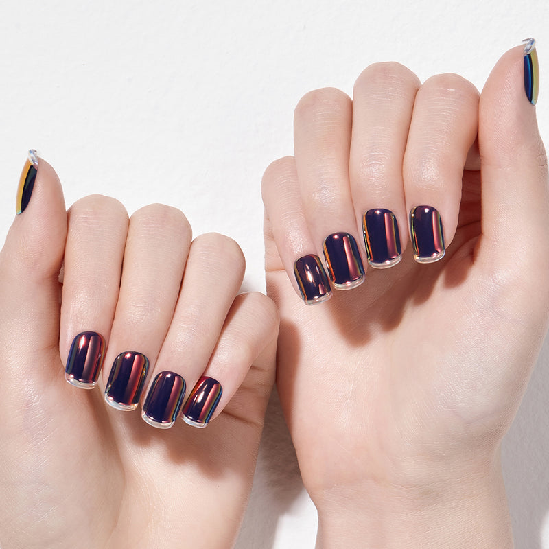 [MULTI DROP COLLECTION] MAGIC PRESS NAIL - GALAXY ICE FRENCH