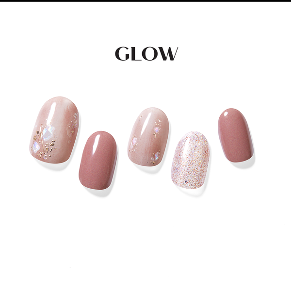 [MAUVE LOVE] GLOW GEL NAIL – MAUVE PINK ROSE