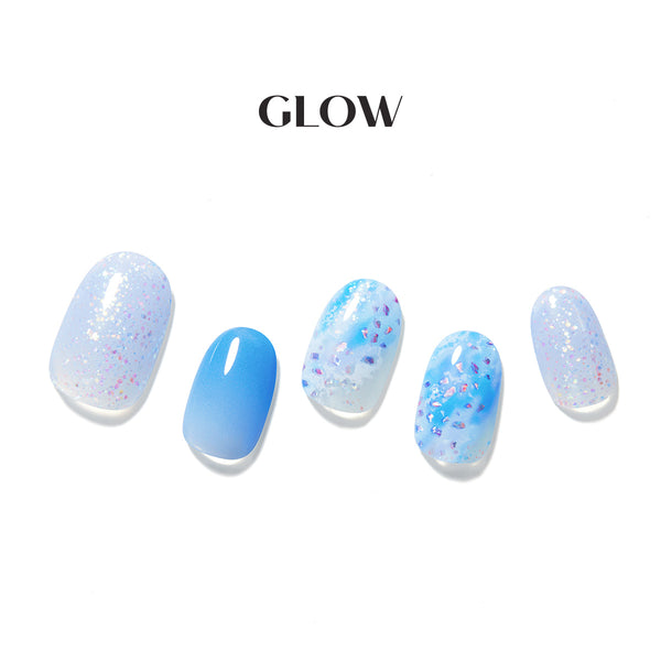 [SHINY BLUE] GLOW GEL NAIL – SHINY BLUE