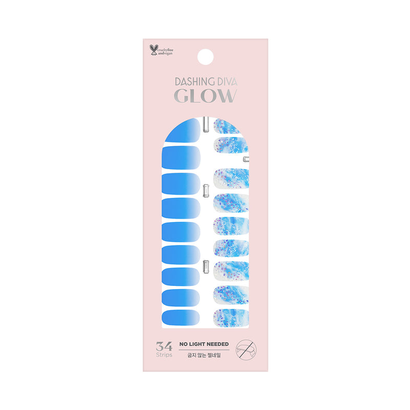 [SHINY BLUE] GLOW GEL NAIL – SHINY BLUE
