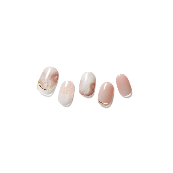 [FOG MARBLE] GLAZE GEL NAIL – GLOW LATTE