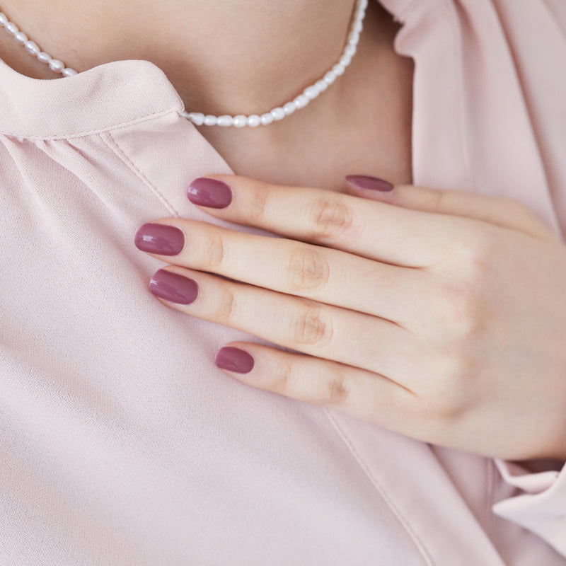 [FULL COLOUR] GLAZE GEL NAIL - MAUVE ROSE