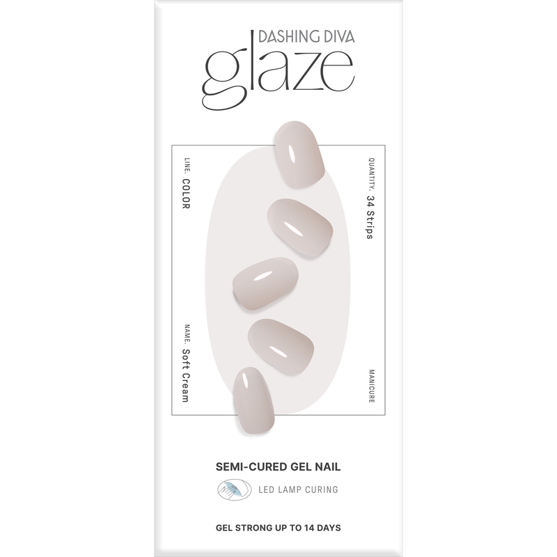 [SOFT COLOUR] GLAZE GEL NAIL – SOFT CREAM