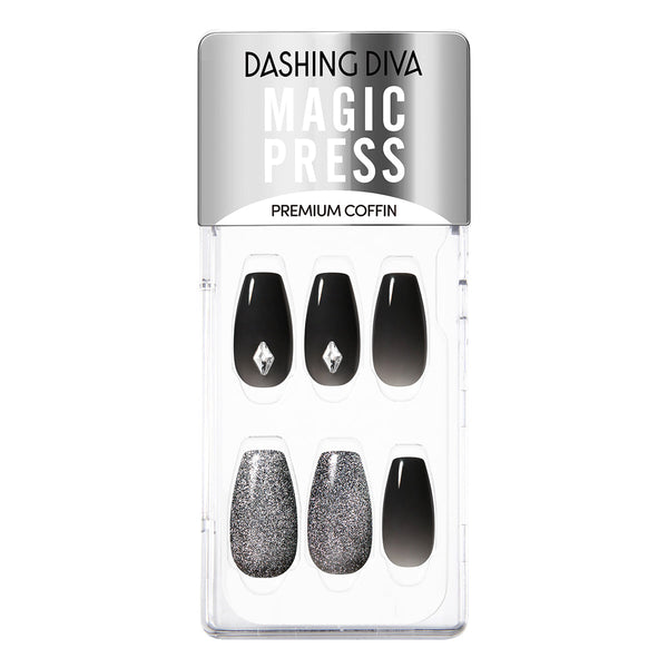[MOON LIGHT] MAGIC PRESS NAIL - BLACK FLASH