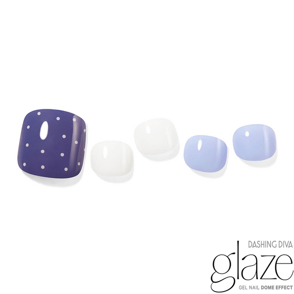 GLAZE GEL PEDI – BLUE DOT