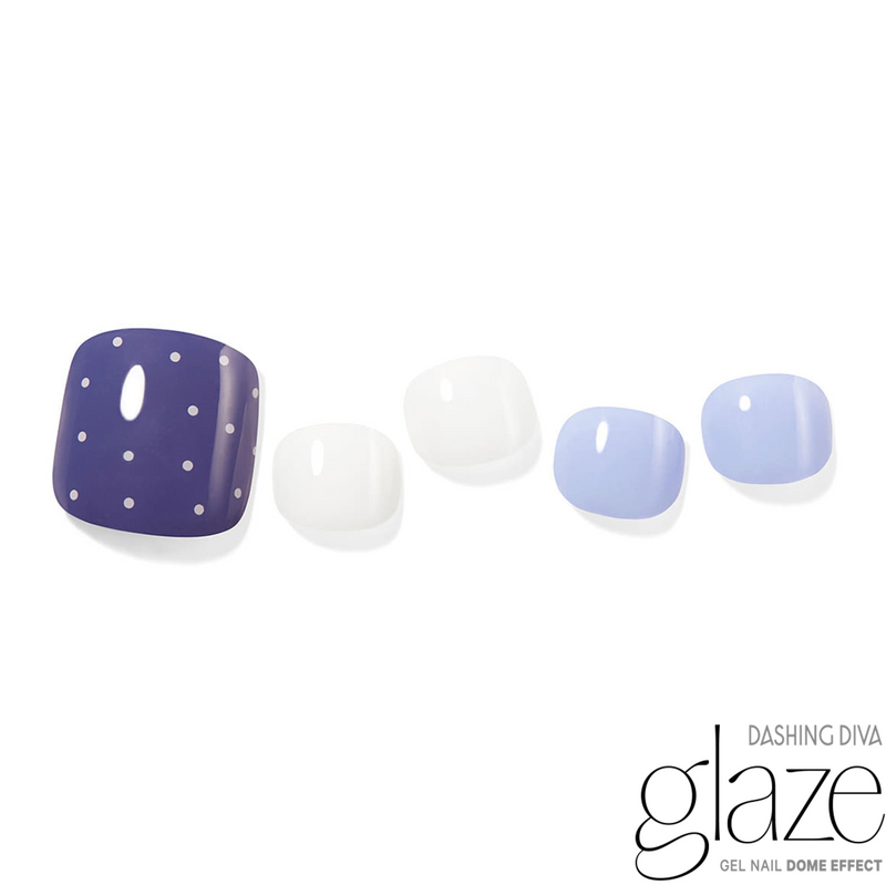 GLAZE GEL PEDI – BLUE DOT