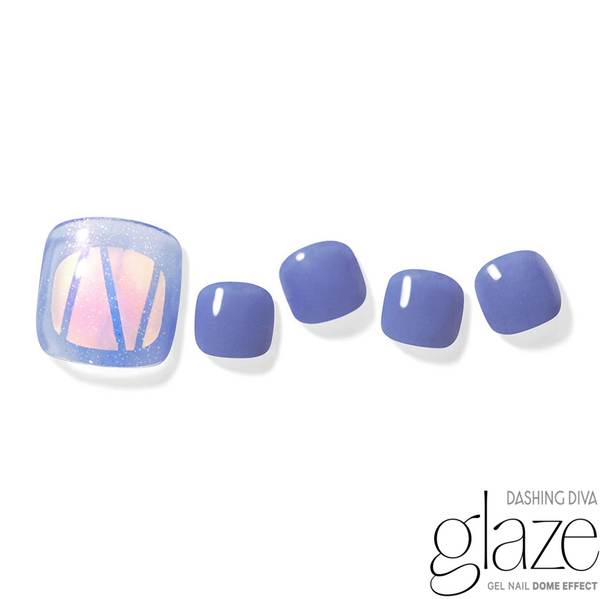 [GLASS PEDI] GLAZE GEL PEDI – SHINING WAVES PEDI